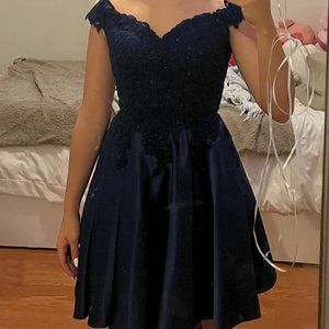 Chic Boutique Women's Navy Blue Mini Dress